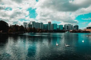 About us, Orlando Inspex is located in Downtown Orlando. View of Lake Eola in Downtown Orlando